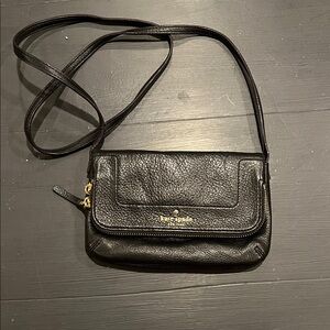 Kate Spade Black Textured Crossbody Bag